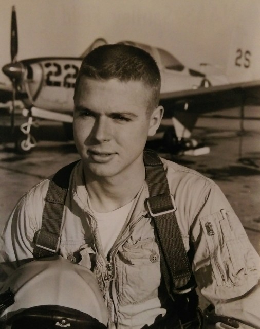 While in Navy ROTC at Vanderbilt University, Gerth was required to attend annual training exercises. Gerth is pictured while attending naval aviation training at Pensacola, Fla., in 1956. Courtesy of Bill Gerth
