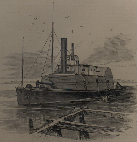 https://en.wikipedia.org/wiki/Robert_Smalls An artist's rendition of the Planter as a gunboat, printed in the 14 June 1862 edition of the Harper's Weekly magazine