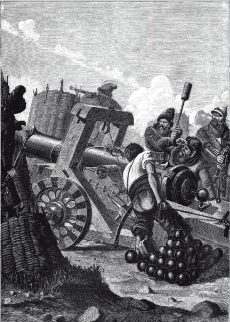 Russian siege weapon of the XVI century