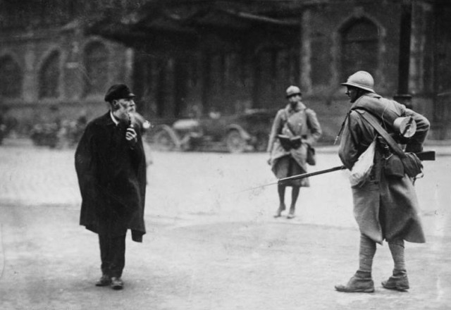 French soldiers in Ruhr, 1923