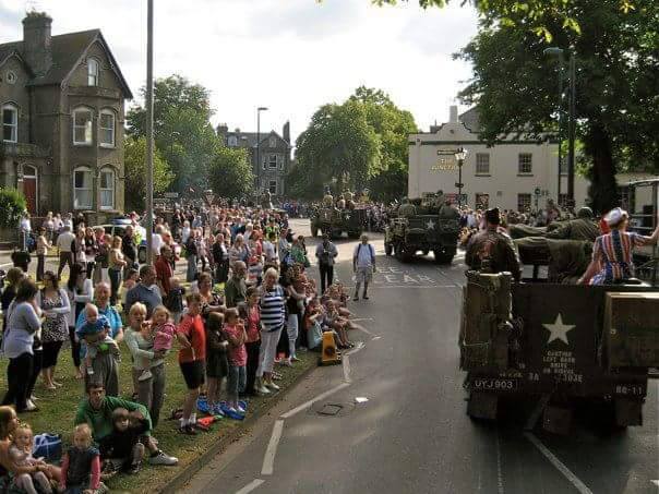 Travelling through the town of Dorchester, Dorset, England in 2010