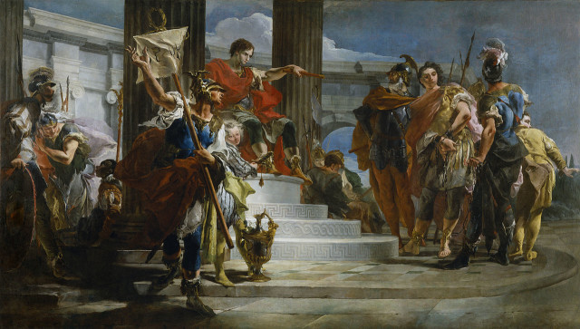 Scipio freeing his royal prisoner, Massiva