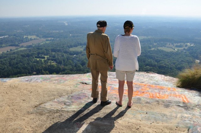 At the summit of Currahee with Nancy Barber (RN). 