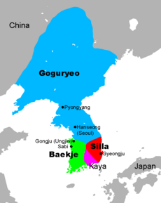 The three Kingdoms of Korea 
