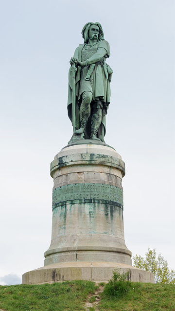 Vercingétorix Memorial in Alesia, near the village of Alise-Sainte-Reine, France. Photo Credit.