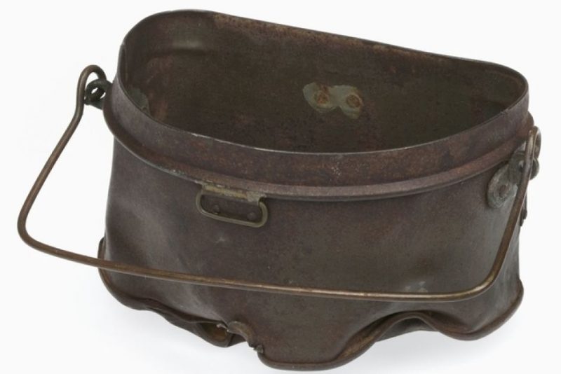 The mess tin was recovered at Gallipoli in 1919.

Supplied: Australian War Memorial