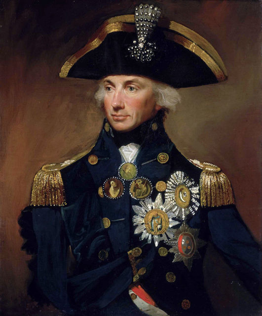 Vice Admiral Horatio Lord Nelson, by Lemuel Francis Abbott.