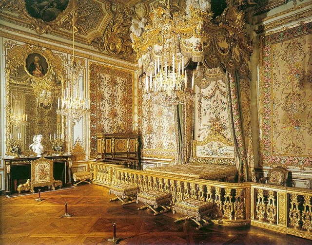 The Queen's Bedchamber at Versailles, photo by Kallgan from Wikipedia
