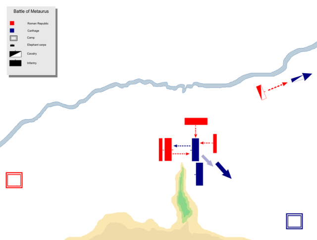 Once Hasdrubal's elite right flank fell, the rest of his army stood no chance against the disciplined legions.