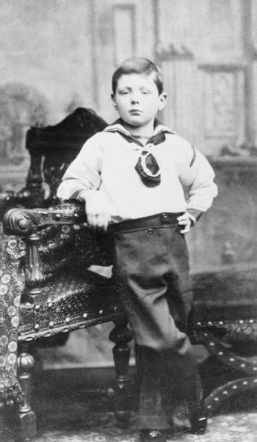Churchill, aged seven, in 1881