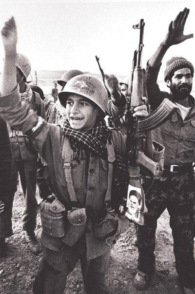 An Iranian child soldier after the Liberation of Khorramshahr