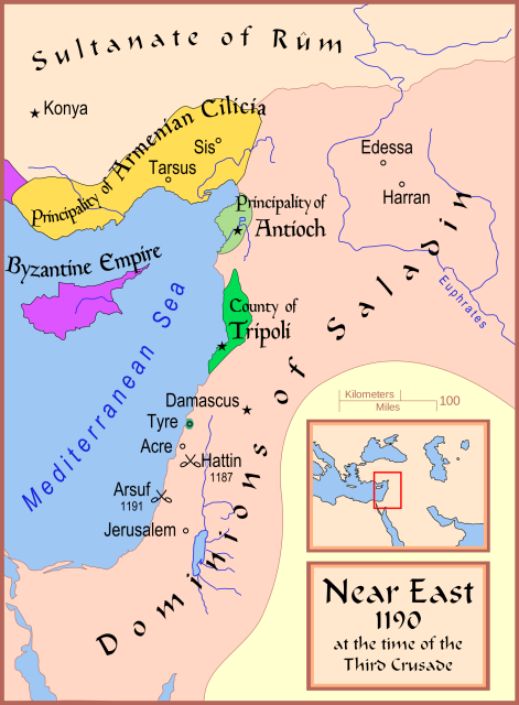 The stretch of coastline along which the battle took place (Wikipedia)