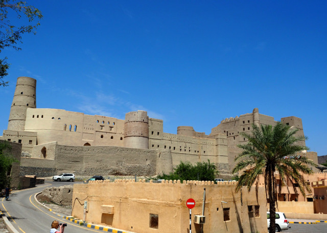 The largest fort in Oman Bahla Fort. Oman Forts April 2016 Picture by: © www.thetraveltrunk.net