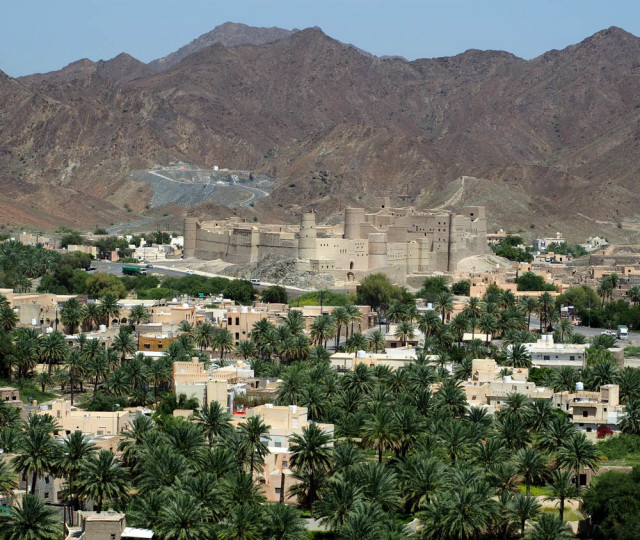 The largest fort in Oman Bahla Fort. Oman Forts April 2016 Picture by: © www.thetraveltrunk.net