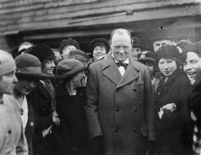 Winston Church in Britain during WW1