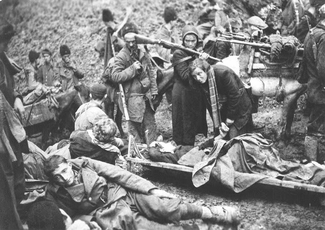 Wounded on Sutjeska on June 9 in 1943.