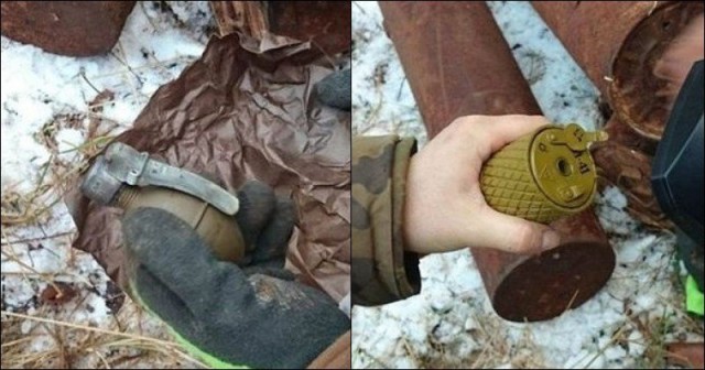 A Polish-made w.33 pineapple grenade (left) and RGD-33 grenade (right) (Photo Source: Imgur)
