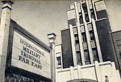 The International Military Tribunal for the Far East was convened at Ichigaya Court, formerly the Imperial Japanese Army HQ building, in Ichigaya, Tokyo.