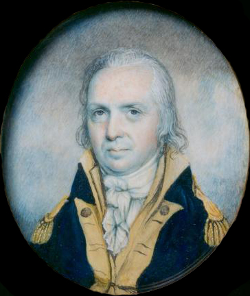 A painting of U.S. Army General Josiah Harmar, by artist Raphaelle Peale. The painting is on display in the Diplomatic Reception Rooms of the U.S. Department of State.