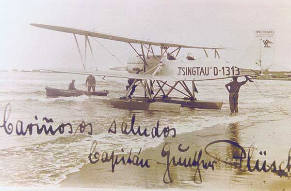 Plüschow's seaplane, Heinkel HD 24 Tsingtau.