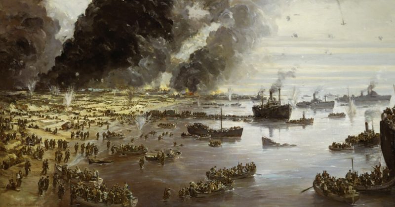 The Withdrawal from Dunkirk, June 1940. 