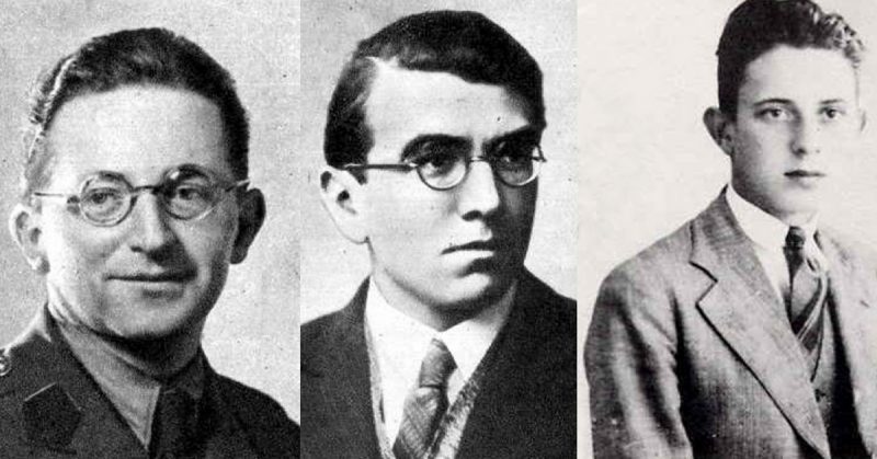 From Left: Marian Rejewski, Henryk Zygalski and Jerzy Różycki - Codebreakers of the Enigma.