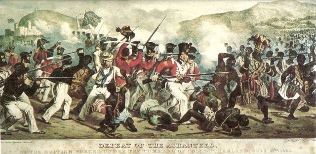 Defeat of the Ashantees, by the British forces under the command of Coll. Sutherland, July 11th 1824.