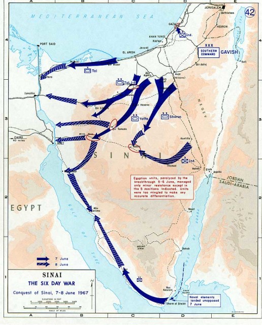 Israel's air superiority allowed for their rapid conquest of the Sinai