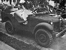 The first iteration of the Jeep, known as "Blitz Buggy"