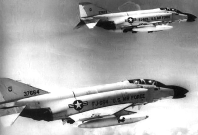 US F-4 Phantoms over South Vietnam.