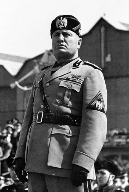 The leader of Italy, Benito Mussolini, was the original fascist.