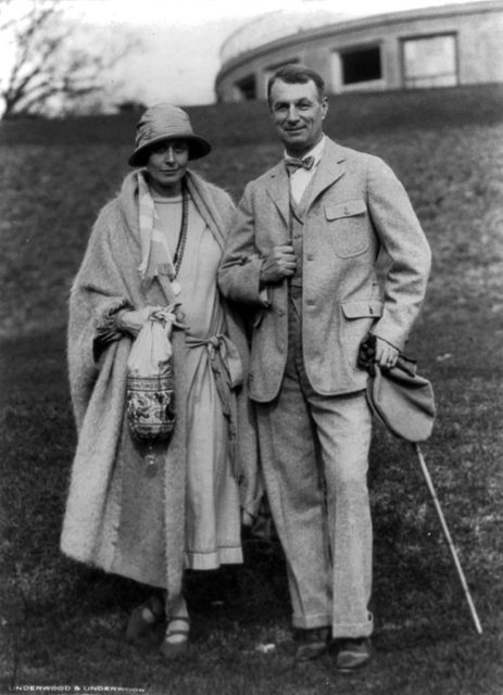 Mitchell with his wife Elizabeth, 1925.
