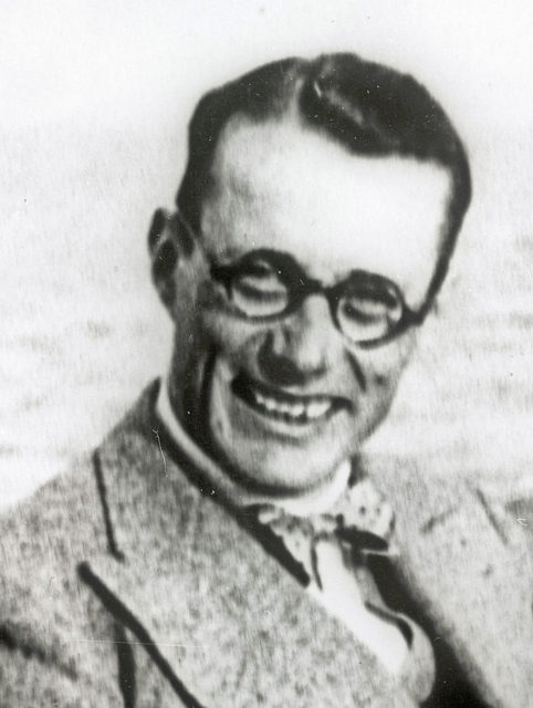 Ulrich-Wilhelm Graf von Schwerin von Schwanenfeld in Zoppot, 1936. Photo Credit.