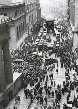 Crowd outside NYSE