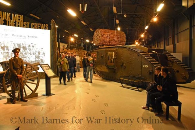 Where it all began. Tank Men, the magnificent Great War armour display at the Tank Museum.