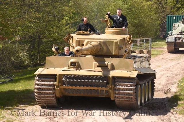 The star of the show lumbers into the arena at Bovington.