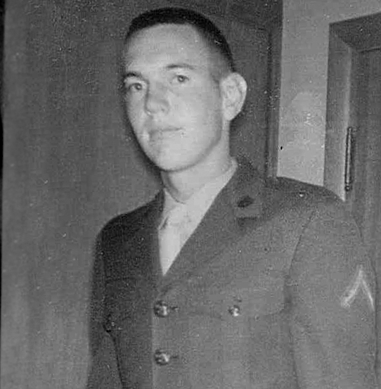 Dale Lee Clark poses for a photograph in his Marine Corps uniform in late 1965. The Jefferson City, Mo., veteran was killed in Da Nang on August 19, 1966 and was laid to rest in the Jefferson City National Cemetery. Courtesy of Dan Clark