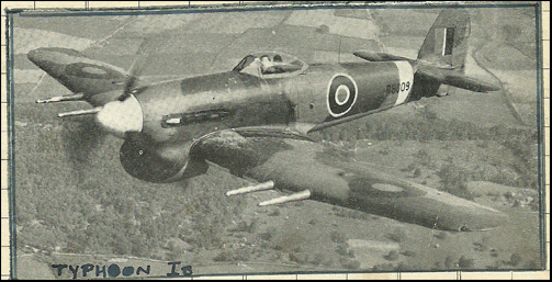 RB396 Typhoon in flight