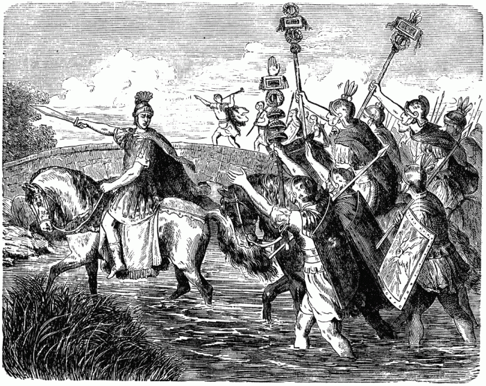 Caesar crossing the Rubicon. Google images