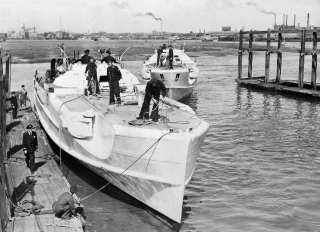 German E-Boats arriving at Gosport 1945.