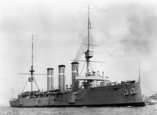 British Monmouth class armoured cruiser HMS CUMBERLAND.