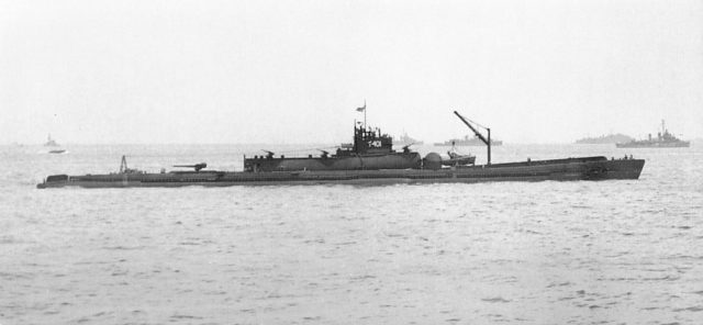 Japanese submarine I-400.