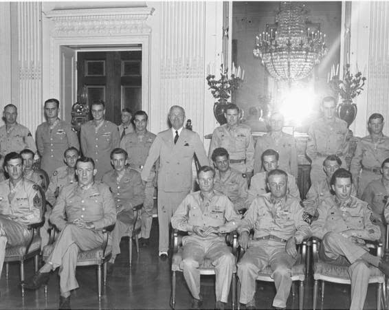 Ceremony to award Bolden and others the Medal of Honor after the war via http://www.medalofhonornews.com/2014/04/flashback-valor-28-wwii-veterans-in.html