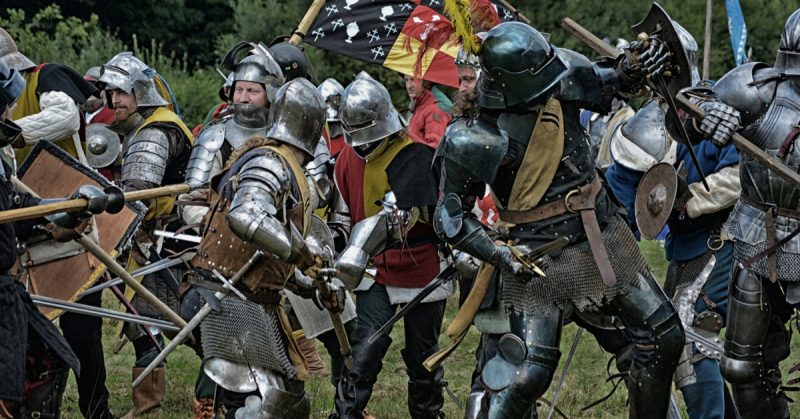 The Battle, Herstmonceux Medieval Festival, Herstmonceux Castle. Vicki Burton - CC BY-SA 2.0