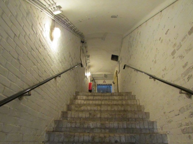 A beautiful staircase entrance to the museum.