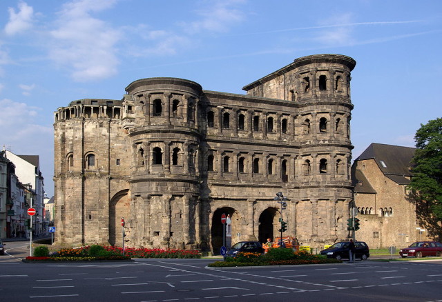 The Black Gate at Trier was an imposing structure, but Attila was able to take it easily with his horde of Huns.