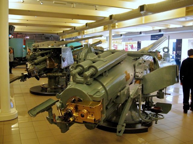 Cornwell's gun on display at the Imperial War Museum. Photo Credit.