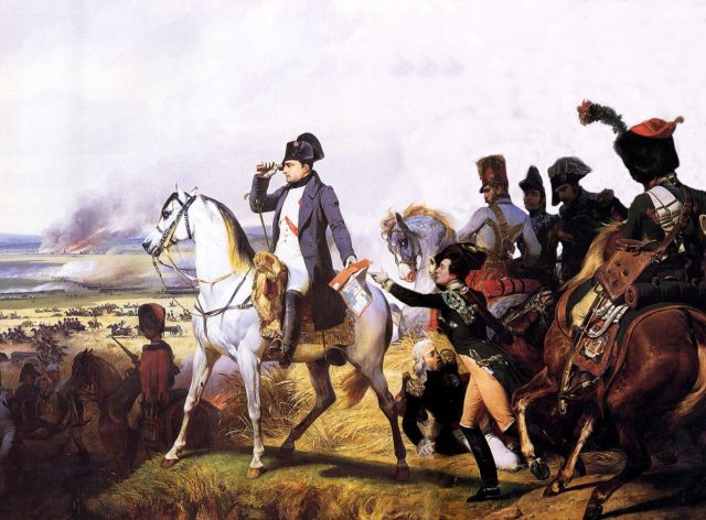 Napoleon at the Battle of Wagram, painted by Horace Vernet.
