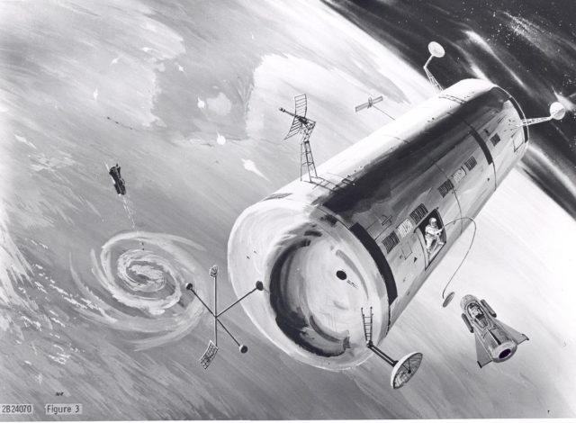 Early 1960s MOL conceptual drawing that did not use the Gemini spacecraft.