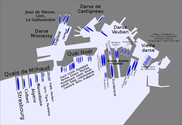 Positions of the main ships during the operation. Image Credit.